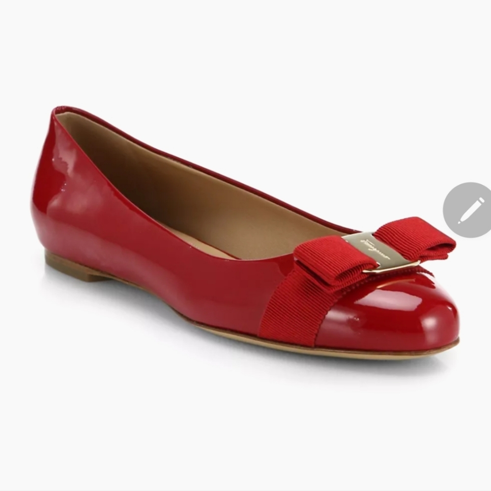 Salvatore Ferragamo Red Varina shoes size 10B